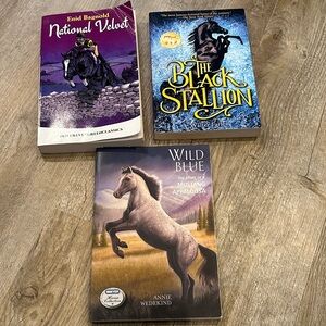 Three Books for your Horse Lover. The Black Stallion, Wild Blue National Velvet